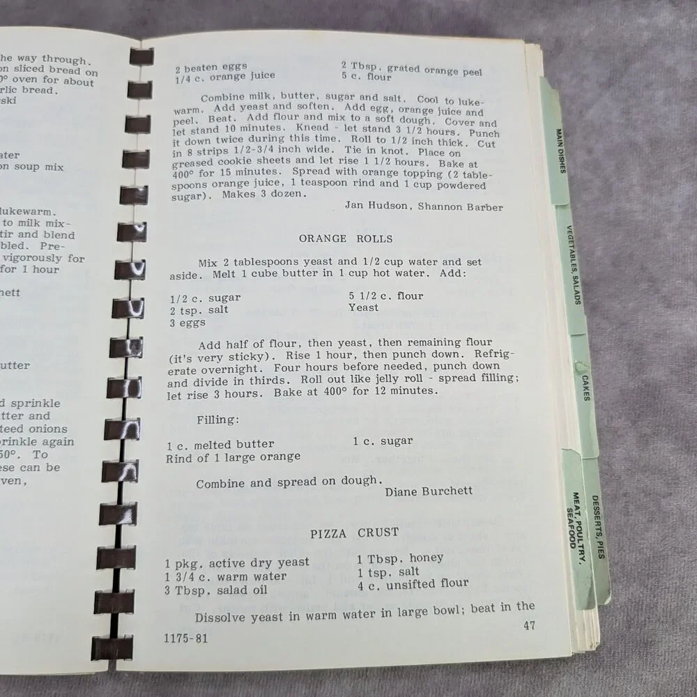1981 The Open Hearth Cookbook Spokane 13th Ward Relief Society LDS Washington WA